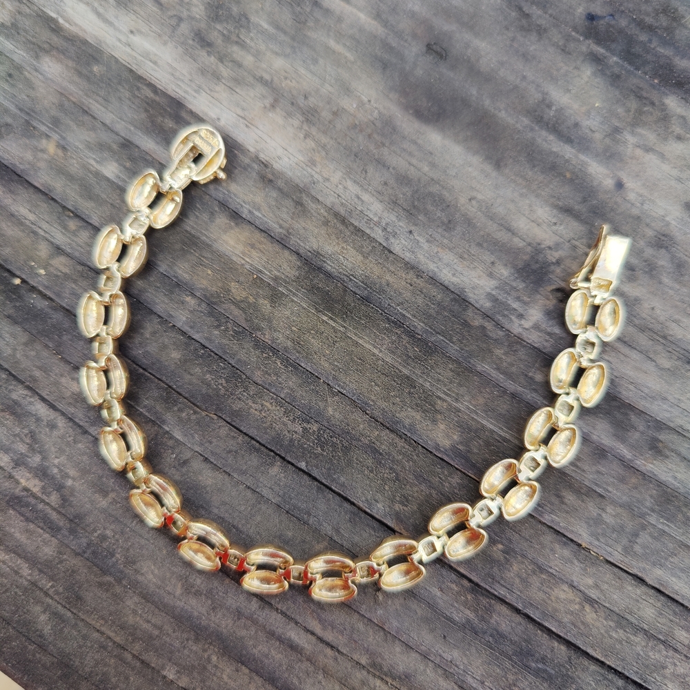 Ross-Simons 14k Vermeil Sterling Silver Diamond Bracelet - Picture 3 of 8